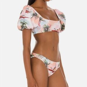 Agua Bendita Chelsea Luau Bikini Top In Multicolor